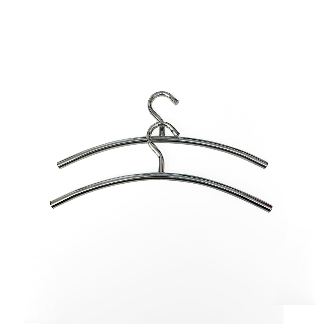 Sculptural Chrome Hangers (Set of Two)
