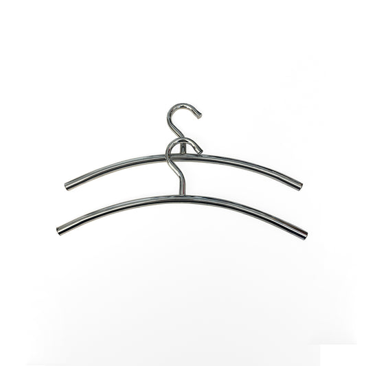Sculptural Chrome Hangers (Set of Two)